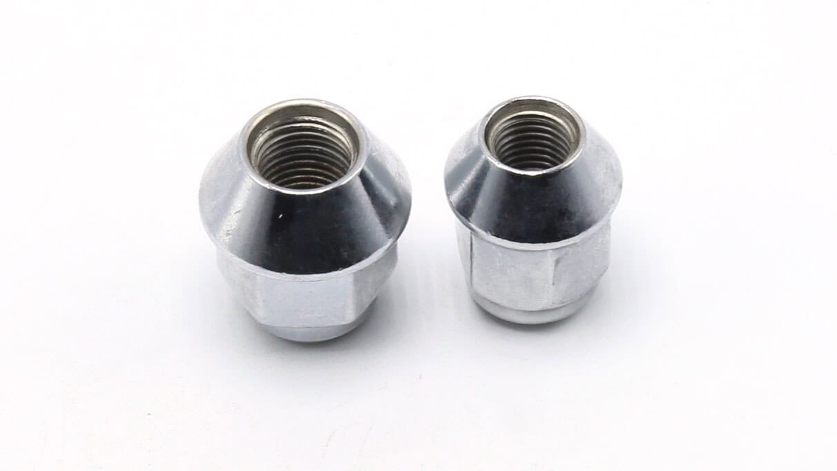thumbnail image 2 of 24-Pack 1/2-20 40mm Long Black Acorn Wheel Nuts - TUFF PLUS - For Falcons, Some Jeep 2 of 6