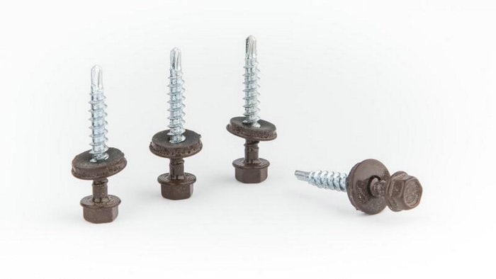 Viti Nere Per Metallo E Legno DOJA Industrial | VITI AUTOFILETTANTI PER METALLO 4,8x19 Con Coprivite Esagonale M8 | 100 Viti Autoperforanti 100 Tappi Per Bulloni | Autofilettanti Acciaio Per Fissaggio Cappucci - 3