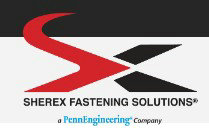 Sherex Fastening Solutions logo, a PennEngineering company, with a stylized "SX" design, symbolizes their fastener expertise.