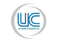 UC Components logo: stylized blue "UC" encircled by a gray swoosh, "COMPONENTS" beneath, noted nut fastener supplier.