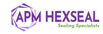 APM Hexseal logo: "Sealing Specialists" tagline in green with a purple hexagonal design, symbolizing top industry supplier.